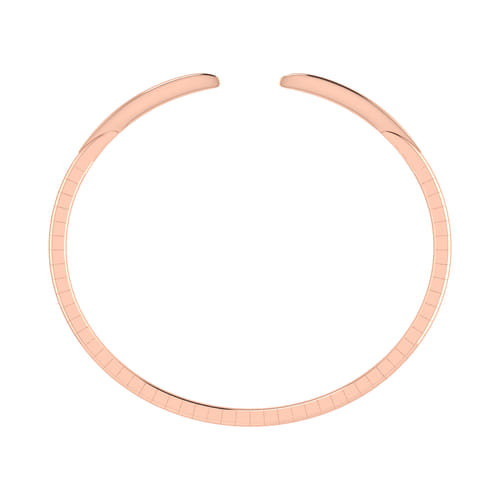 14K Rose Gold Plain Bangle