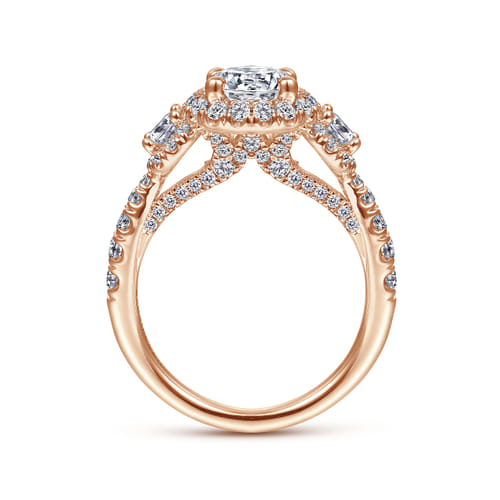 14K Rose Gold Round Diamond Engagement Ring 14K Rose Gold Round Diamond Engagement Ring