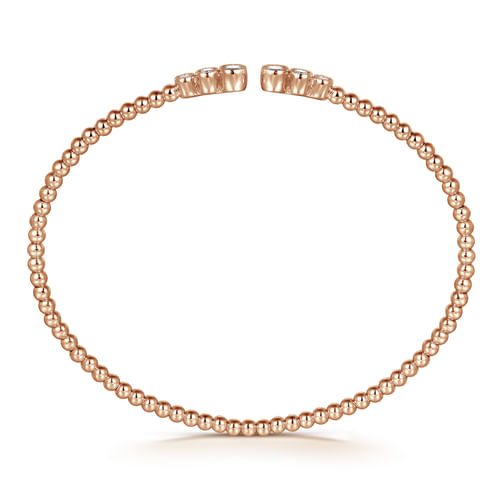 14K Rose Gold Sapphire Bangle