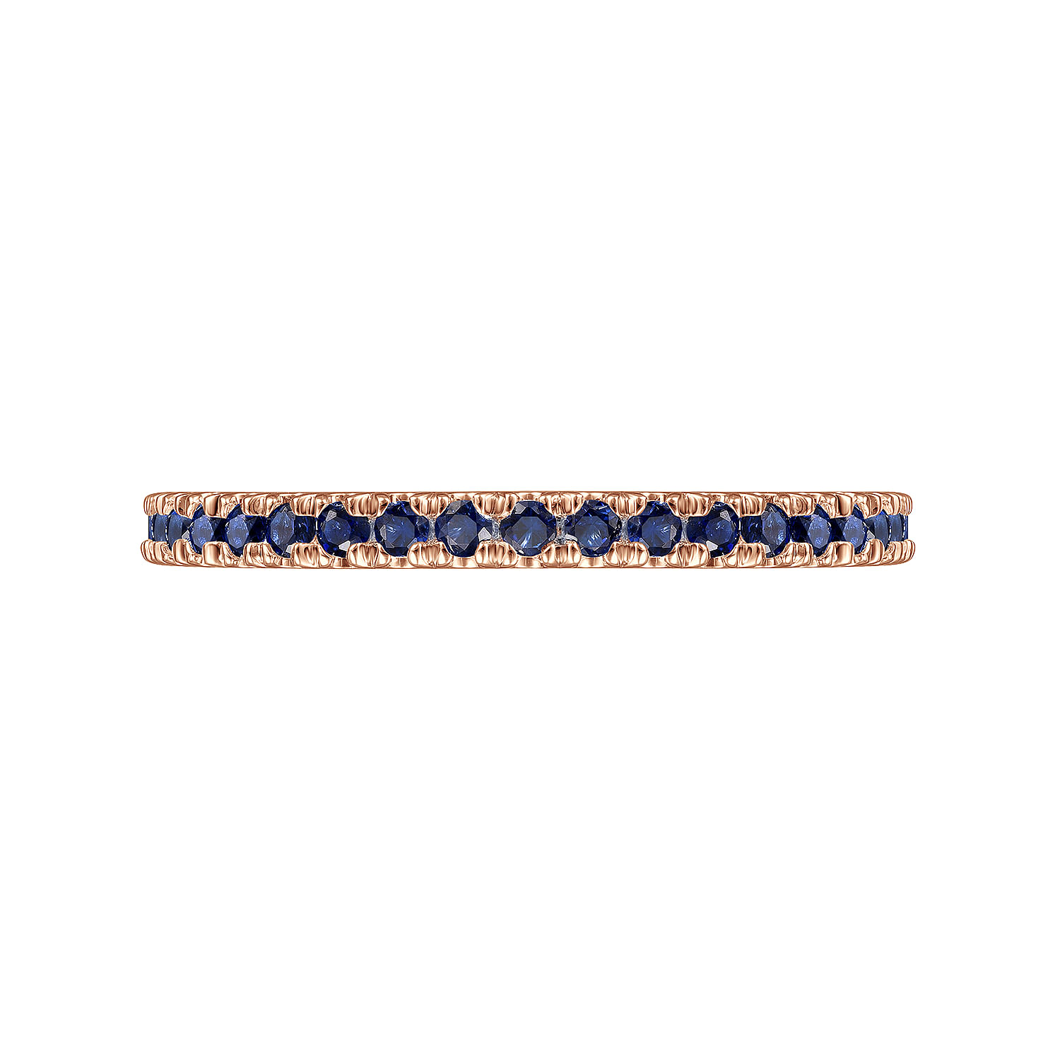 14K Rose Gold Sapphire Stackable Ring