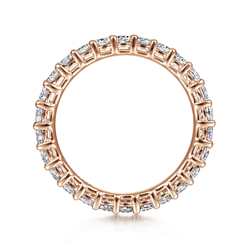 14K Rose Gold Shared Prong Diamond Eternity Band