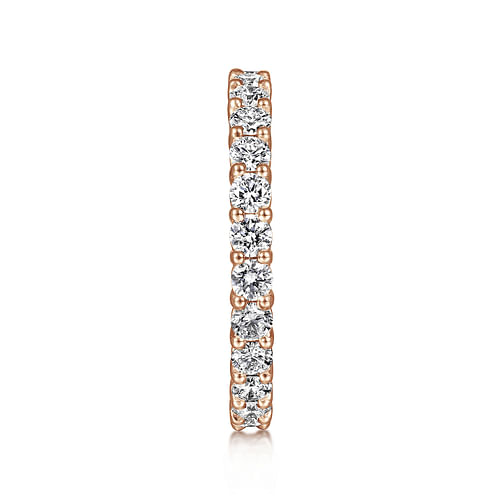 14K Rose Gold Shared Prong Diamond Eternity Band