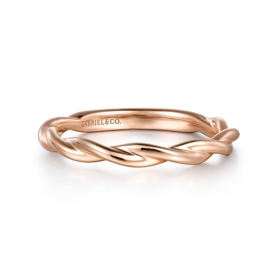 Gabriel - 14K Rose Gold Wedding Band