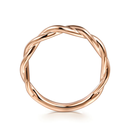 14K Rose Gold Wedding Band