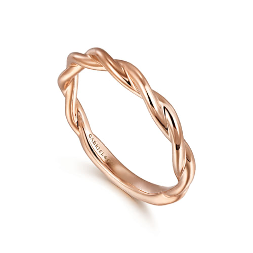 14K Rose Gold Wedding Band