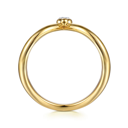 14K White & Yellow Gold Bujukan and Diamond Chevron Ring 14K White & Yellow Gold Bujukan and Diamond Chevron Ring