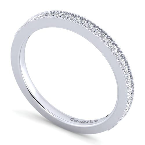 14K White Gold   Matching Wedding Band