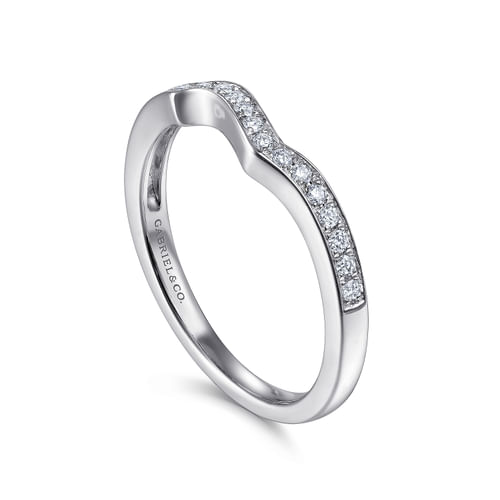 14K White Gold   Matching Wedding Band
