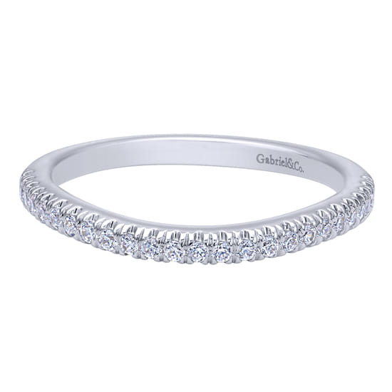 Gabriel - 14K White Gold Matching Wedding Band Gabriel - 14K White Gold Matching Wedding Band