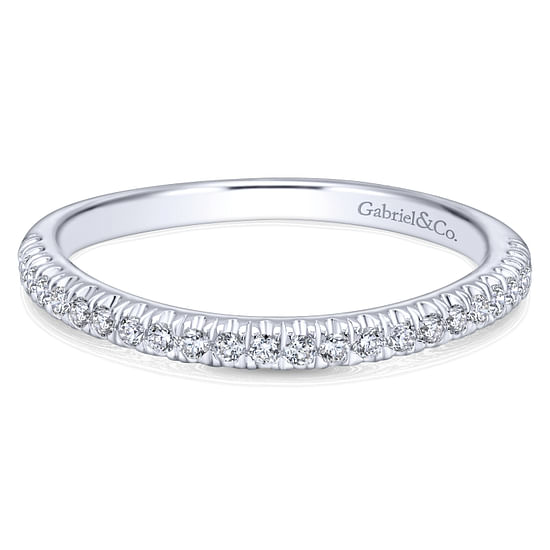 Gabriel - 14K White Gold   Matching Wedding Band