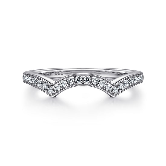 Gabriel - 14K White Gold   Matching Wedding Band