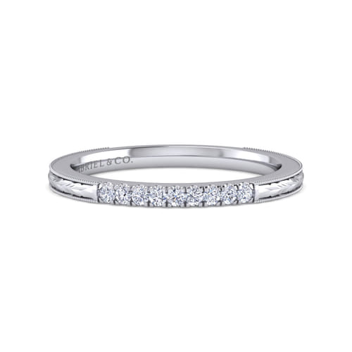 14K White Gold   Matching Wedding Band