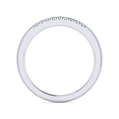 14K White Gold   Matching Wedding Band