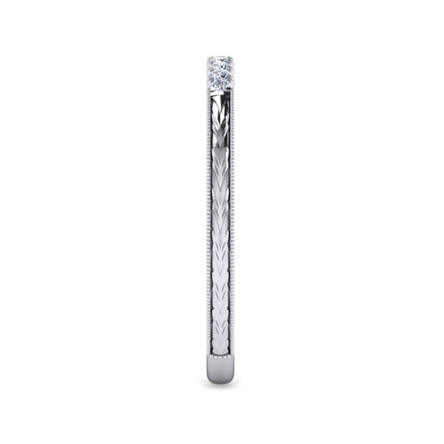 14K White Gold   Matching Wedding Band