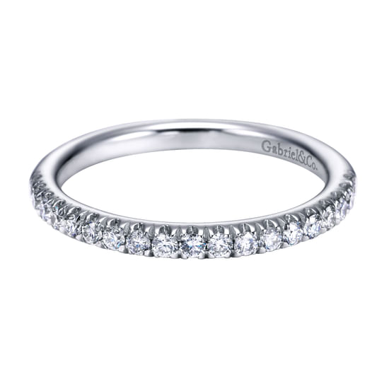Gabriel - 14K White Gold   Matching Wedding Band