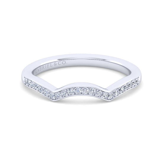 Gabriel - 14K White Gold   Matching Wedding Band