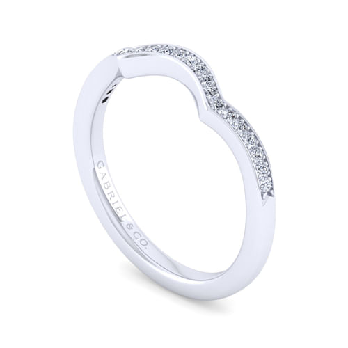 14K White Gold   Matching Wedding Band