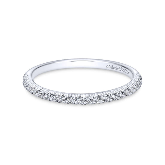 Gabriel - 14K White Gold   Matching Wedding Band