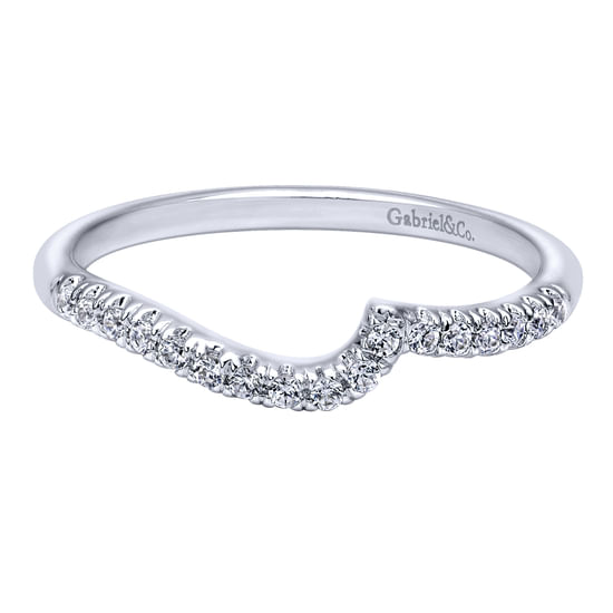 Gabriel - 14K White Gold   Matching Wedding Band