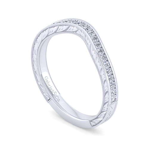 14K White Gold   Matching Wedding Band