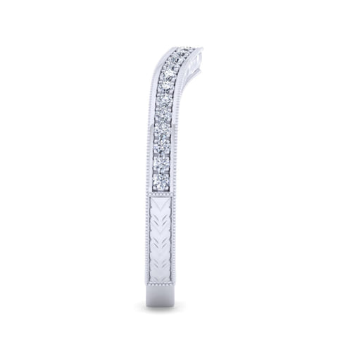 14K White Gold   Matching Wedding Band