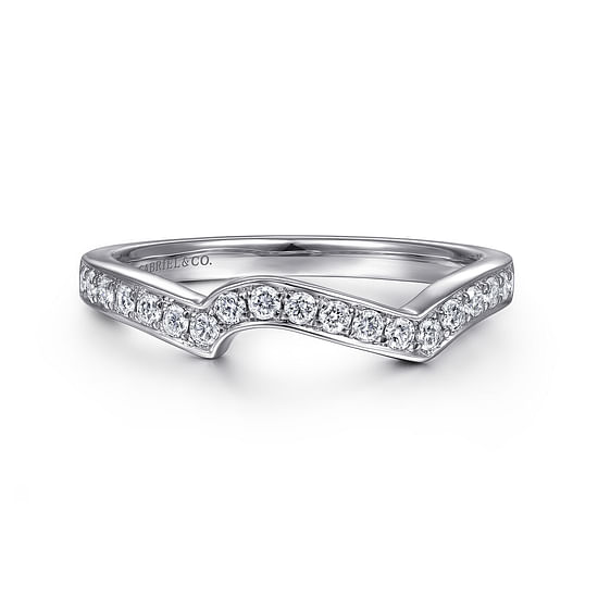 Gabriel - 14K White Gold   Matching Wedding Band