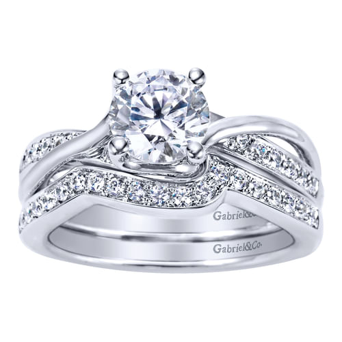 14K White Gold   Matching Wedding Band