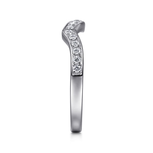 14K White Gold   Matching Wedding Band
