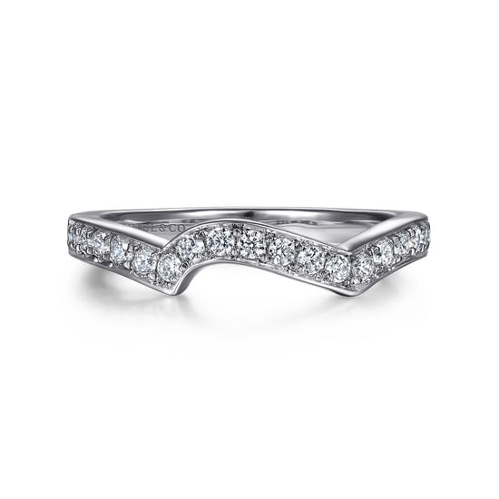 Gabriel - 14K White Gold   Matching Wedding Band
