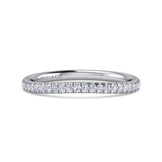 Gabriel - 14K White Gold   Matching Wedding Band