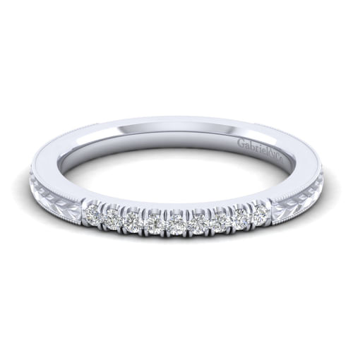 14K White Gold   Matching Wedding Band