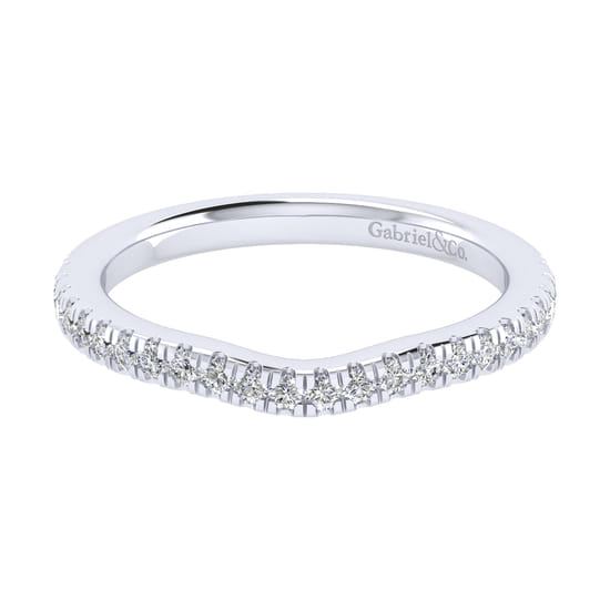 Gabriel - 14K White Gold   Matching Wedding Band