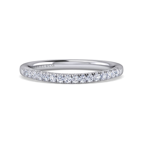Gabriel - 14K White Gold   Matching Wedding Band