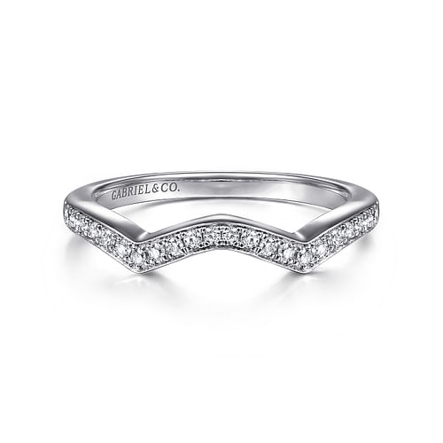 14K White Gold   Matching Wedding Band