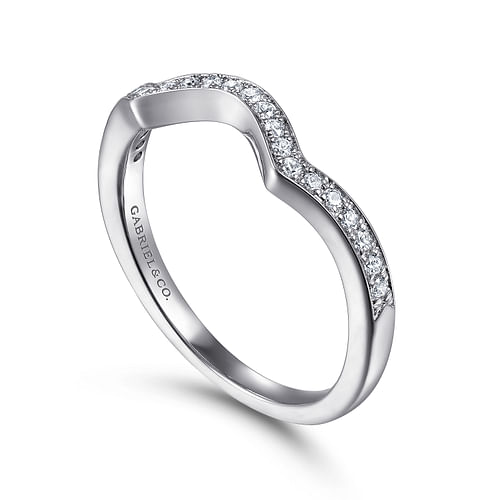 14K White Gold   Matching Wedding Band