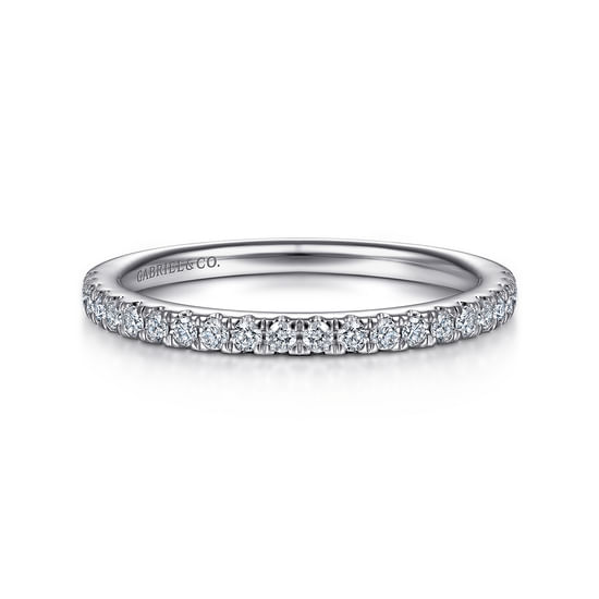 Gabriel - 14K White Gold   Matching Wedding Band