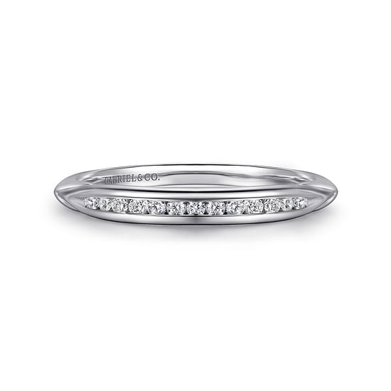 Gabriel - 14K White Gold   Matching Wedding Band