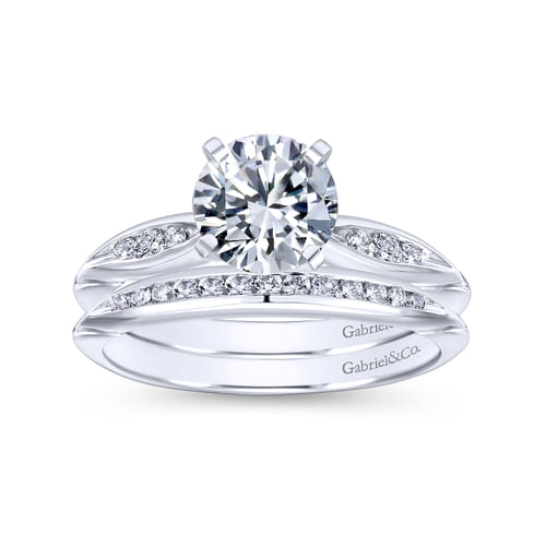 14K White Gold   Matching Wedding Band