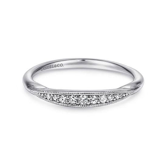 Gabriel - 14K White Gold   Matching Wedding Band