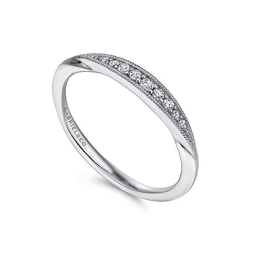 14K White Gold   Matching Wedding Band