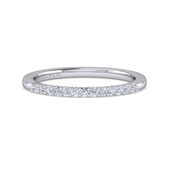 Gabriel - 14K White Gold   Matching Wedding Band
