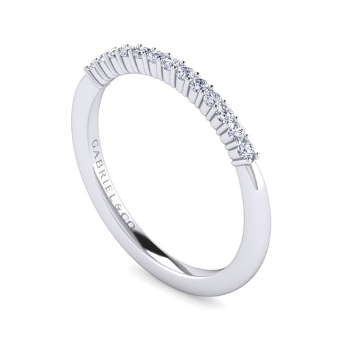 14K White Gold   Matching Wedding Band