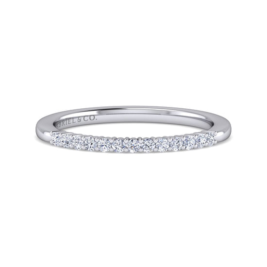 Gabriel - 14K White Gold   Matching Wedding Band