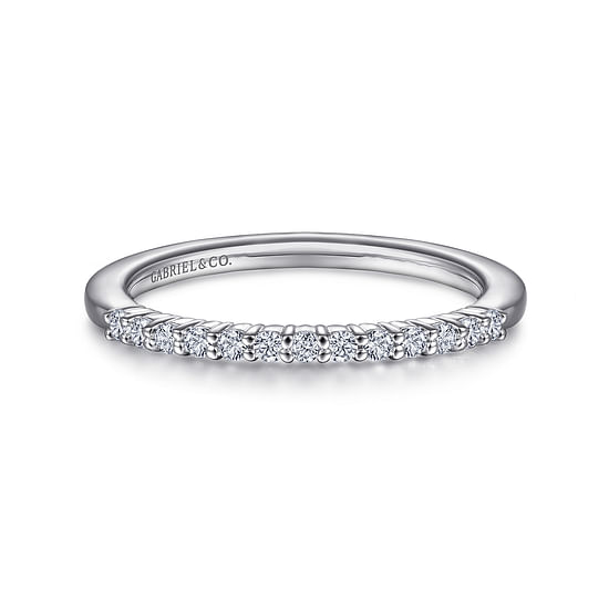 Gabriel - 14K White Gold   Matching Wedding Band