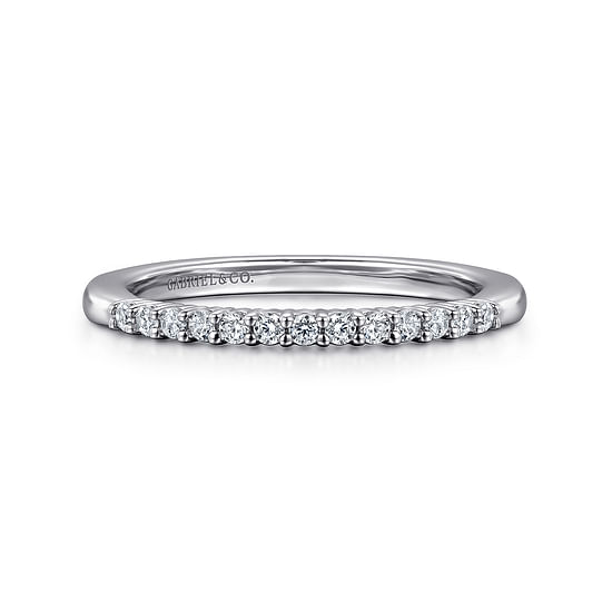 Gabriel - 14K White Gold   Matching Wedding Band