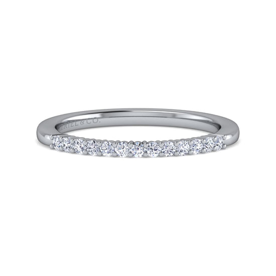 Gabriel - 14K White Gold   Matching Wedding Band