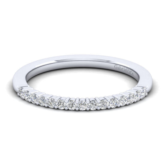 Gabriel - 14K White Gold   Matching Wedding Band