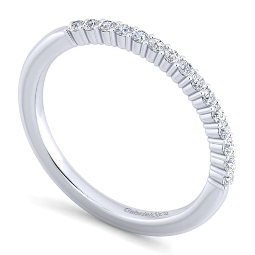 14K White Gold   Matching Wedding Band