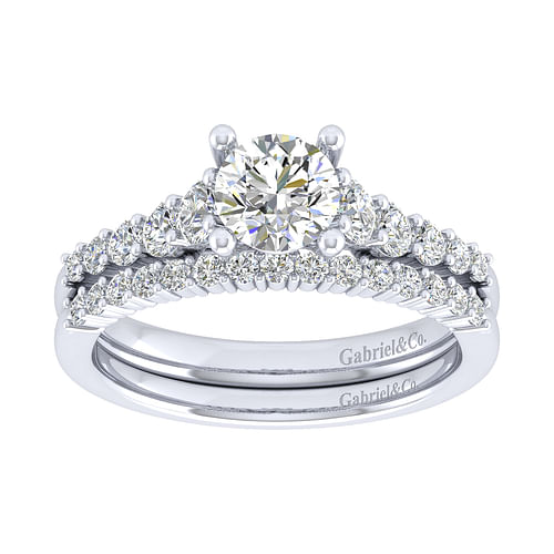 14K White Gold   Matching Wedding Band