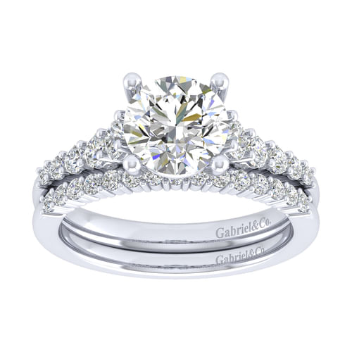 14K White Gold   Matching Wedding Band